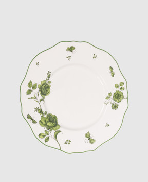 Geminiano Cozzi 1765 White porcelain dinner plate Rosa Rosae SKBBU00299019