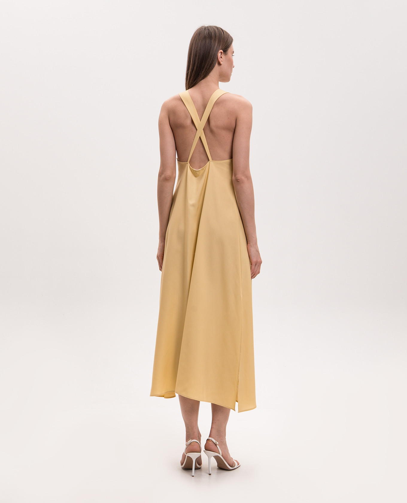 Yellow dress with slits Solotre 3
