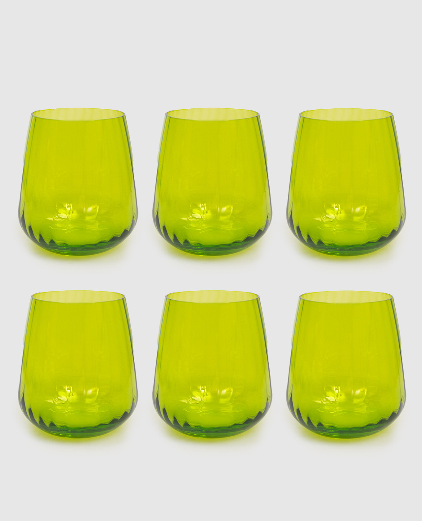 

Set of green glasses JOY 6 pcs La Reine