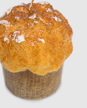 Cereria Introna Brown candle in the shape of panettone 1067M
