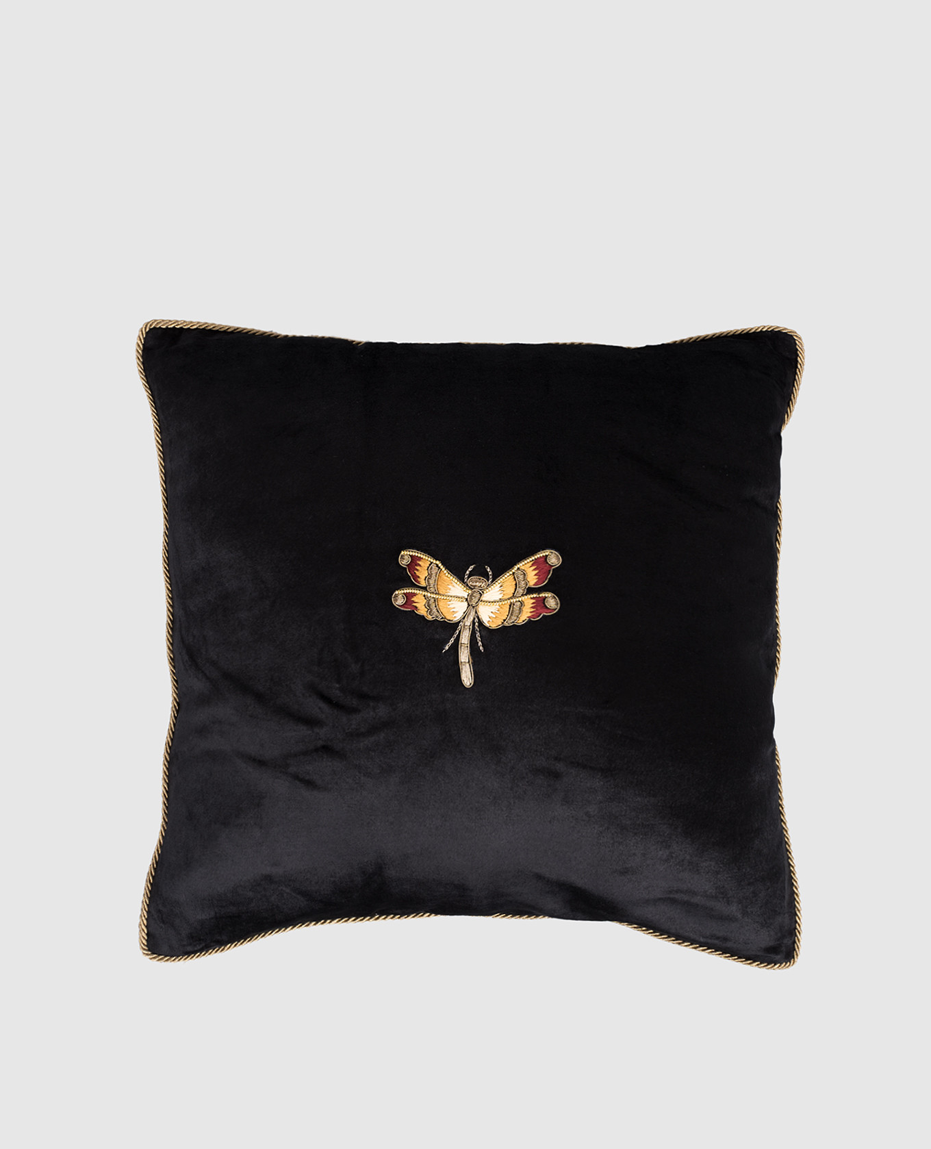 

Black decorative velvet pillow Les Ottomans