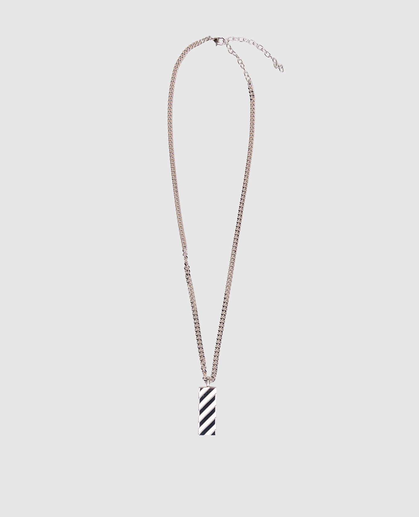

Silver chain with Diag pendant Off-White