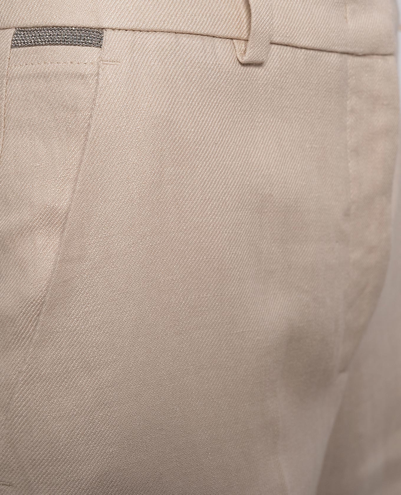 Beige linen pants Peserico 5