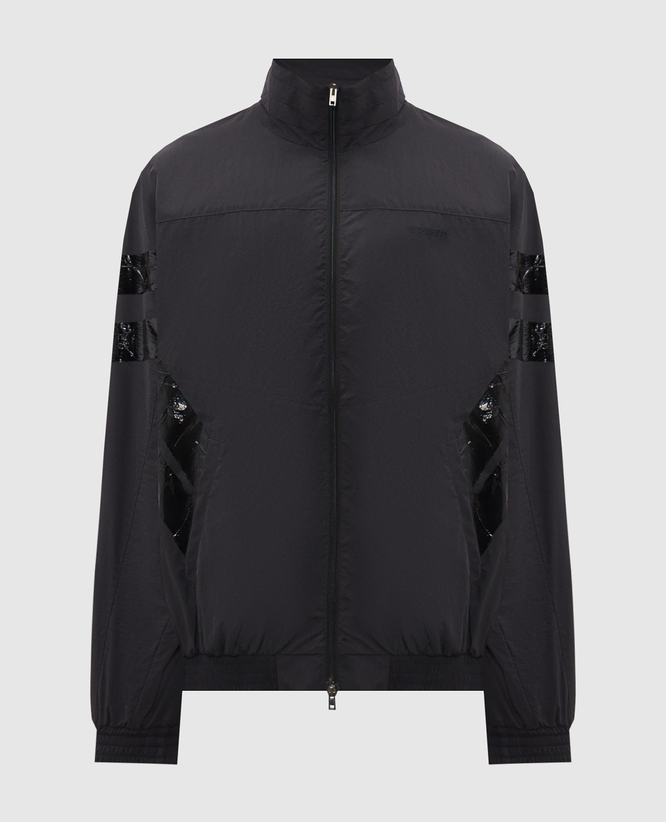 

Black sports jacket with logo embroidery Vetements
