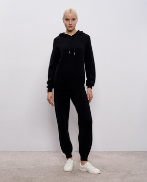 Babe Pay Pls Black cashmere tracksuit MD9891312341R