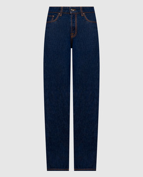 Versace Blue jeans with logo patch 10251021A18404