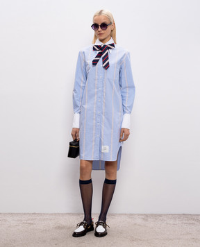 Thom Browne Blue striped shirt dress FDSF50CF0662