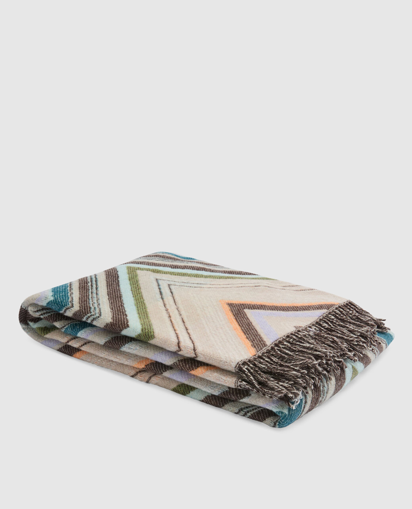 

Chevron plaid with wool pattern Missoni Home, White