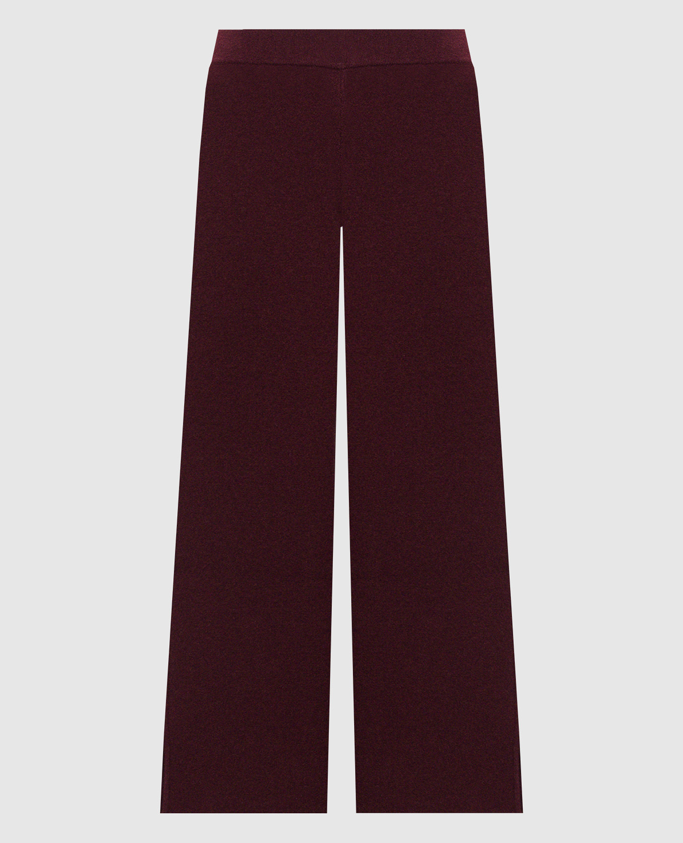 Burgundy wool and cashmere pants