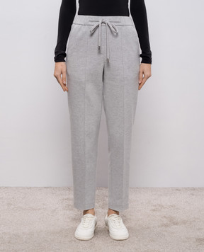 Peserico Gray pants with wool P04151J003122