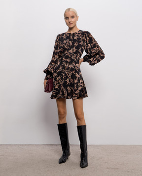 Twinset Black dress with floral print 262TP275J