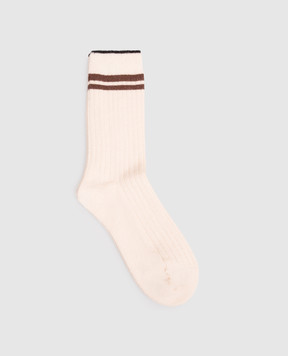Brunello Cucinelli Beige cashmere socks MCZDP002