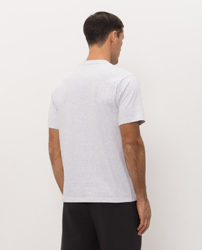 Sporty & Rich Grey melange T-shirt with logo print TO11984300GY03m