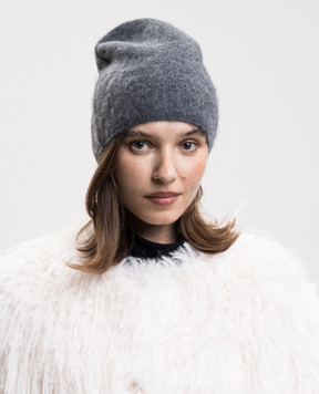 Loulou de Saison Gray YANA hat made of wool, cashmere and silk YANA