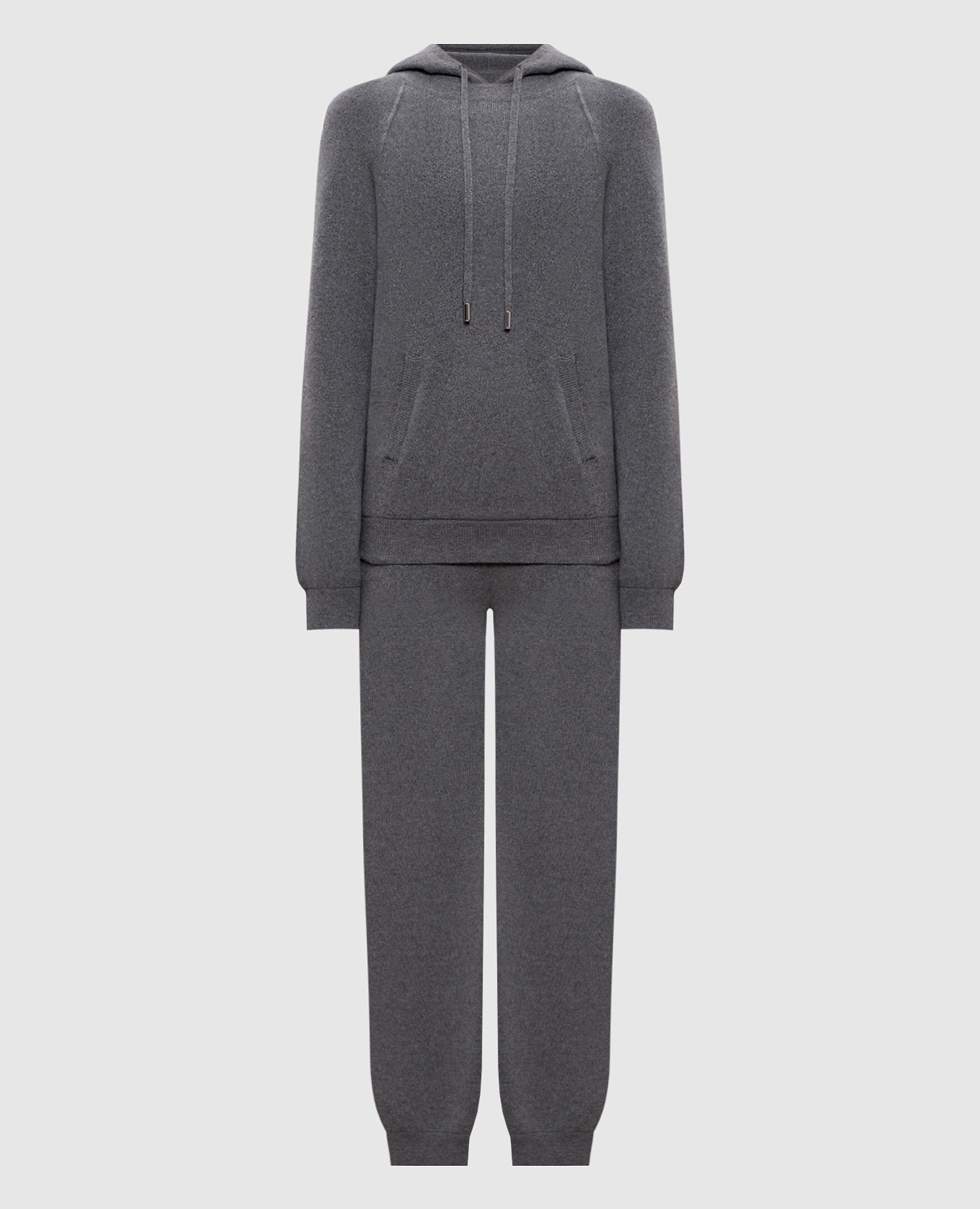 Gray cashmere tracksuit