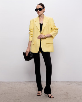Versace Yellow wool and linen jacket 10258741A18590