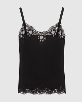 Dolce&Gabbana Black top with lace O7A00TONO13