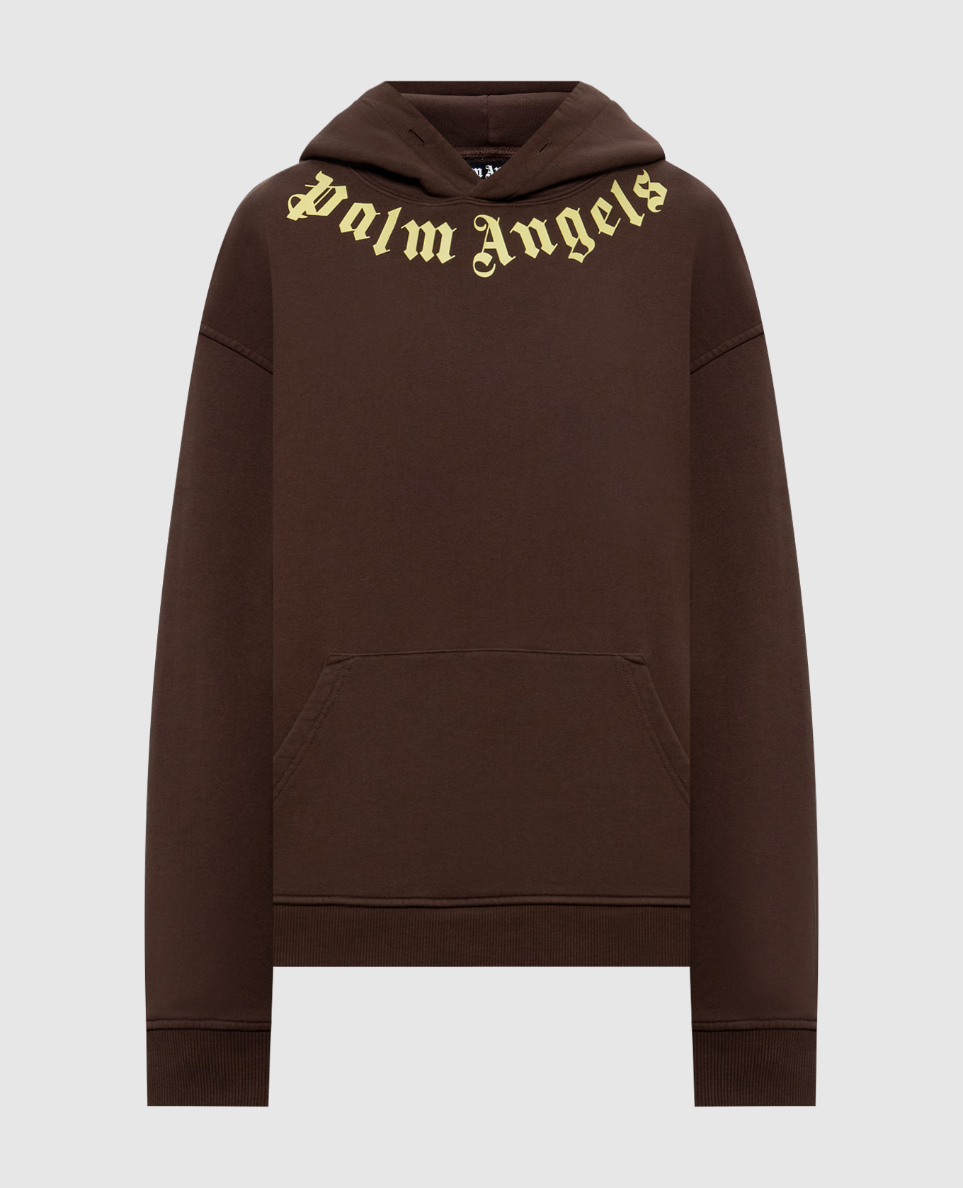Brown hoodie with logo