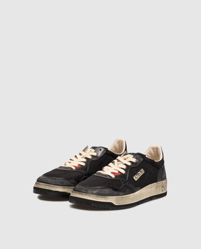 AUTRY Black combination sneakers with vintage effect A1UNAVLMKH01