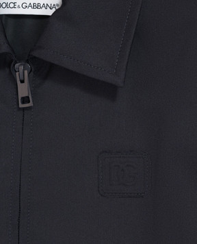 Dolce&Gabbana Children's blue jacket with wool L42BA5FUZEM
