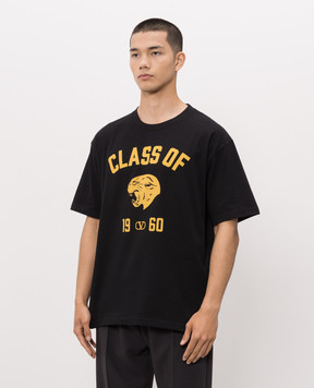 Valentino Black T-shirt with print 9V3MG18ABAR