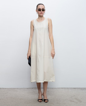 Peserico Beige dress with monil chain S0224201919