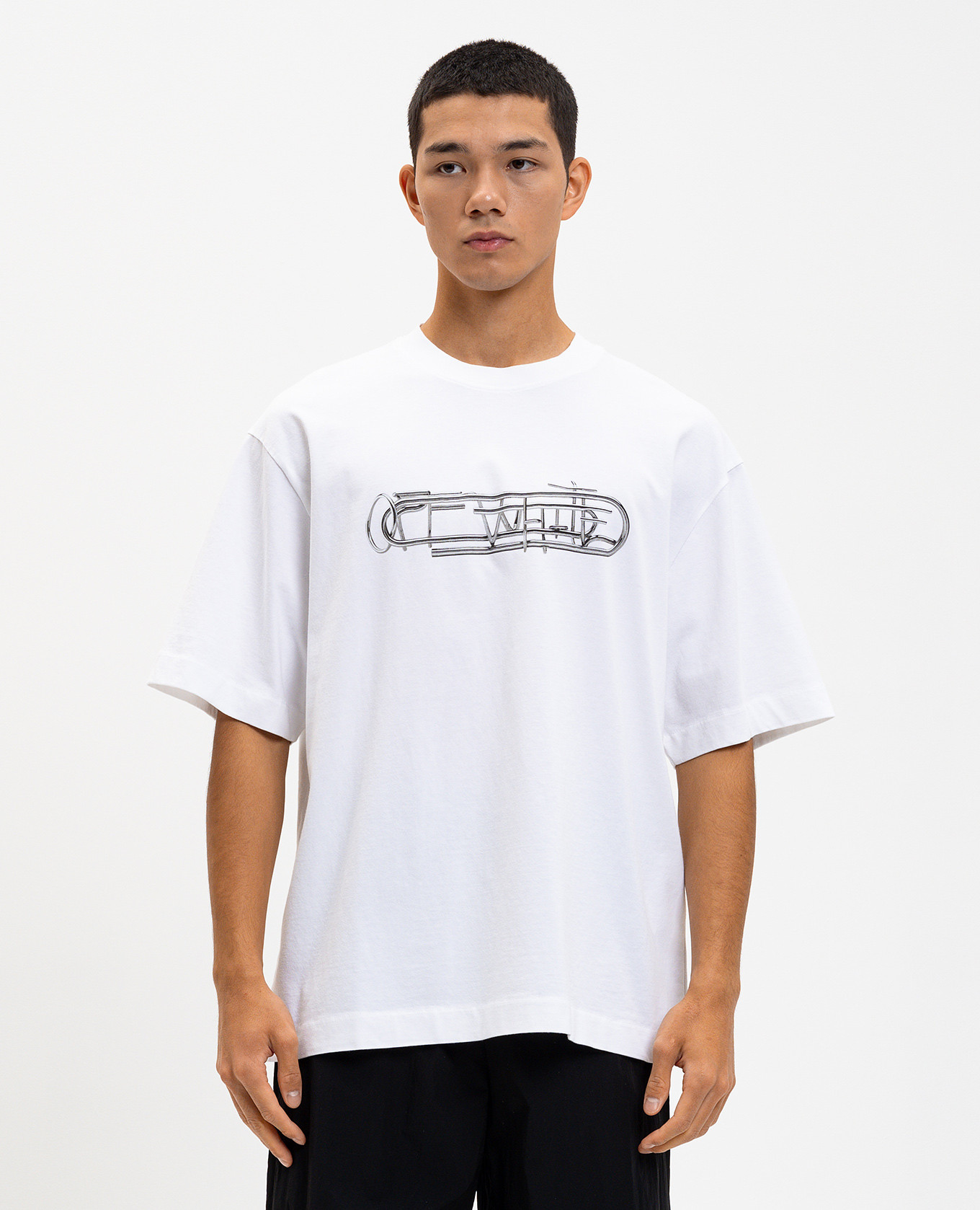 

White Paperclip T-shirt Off-White