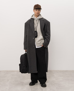 Ami Paris Gray wool coat HCO481WV0078