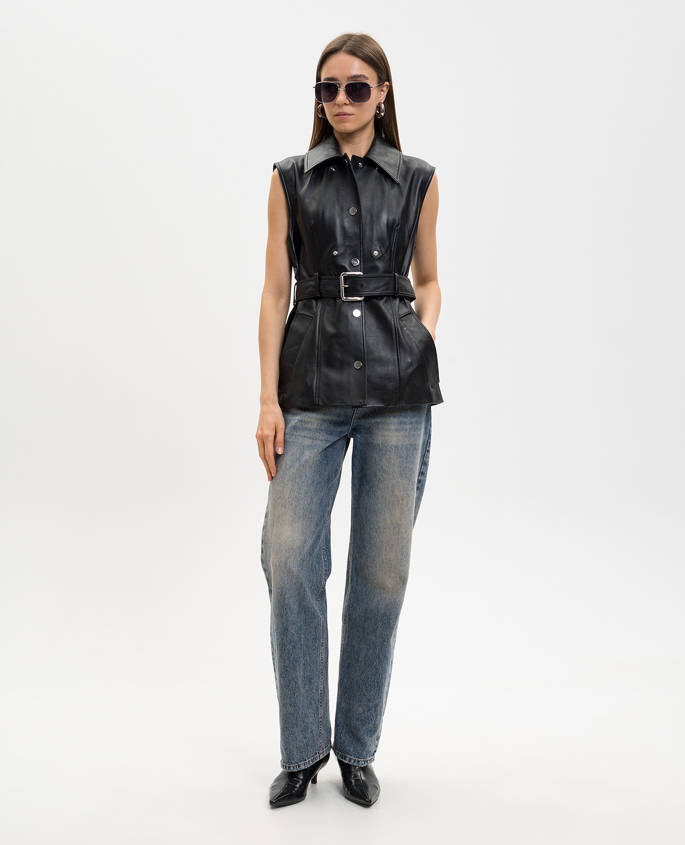 

Black leather jacket Max Mara Sportmax