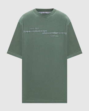 Alexander Wang Green t-shirt with logo print UCC3261926w