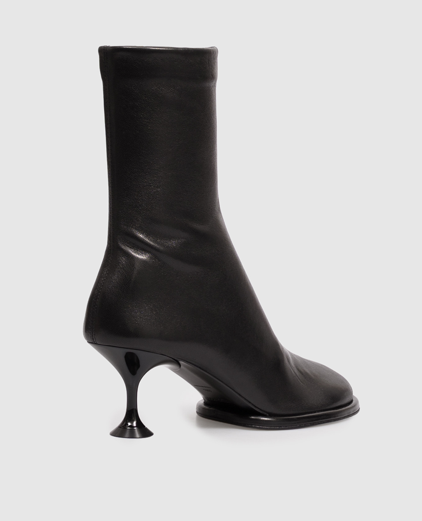 Black leather ankle boots Sergio Rossi 3