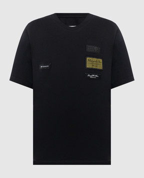 Maison Margiela MM6 Black T-shirt with branded patches SH0GC0069S24311