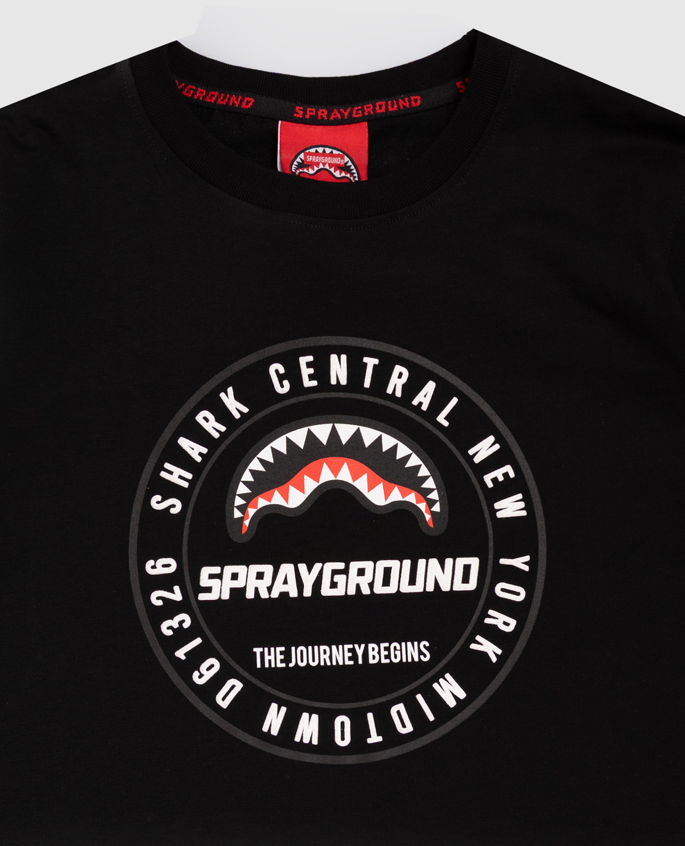 

Children's black T-shirt with logo print Sprayground