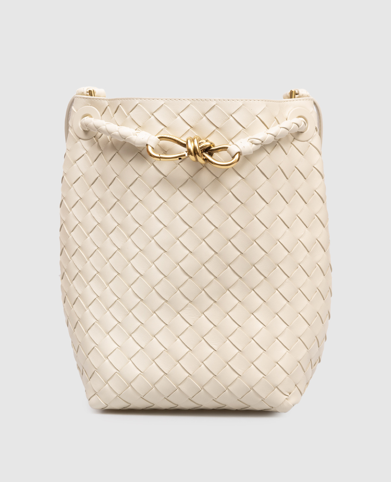 Andiamo ivory leather bag