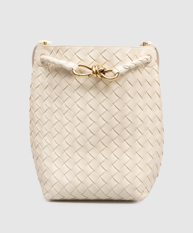 Andiamo ivory leather bag