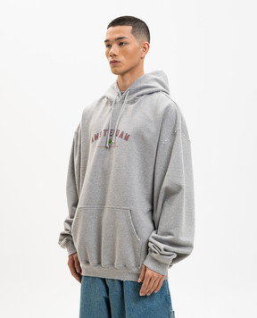 Vetements Grey melange Amsterdam hoodie ME76HD251GX