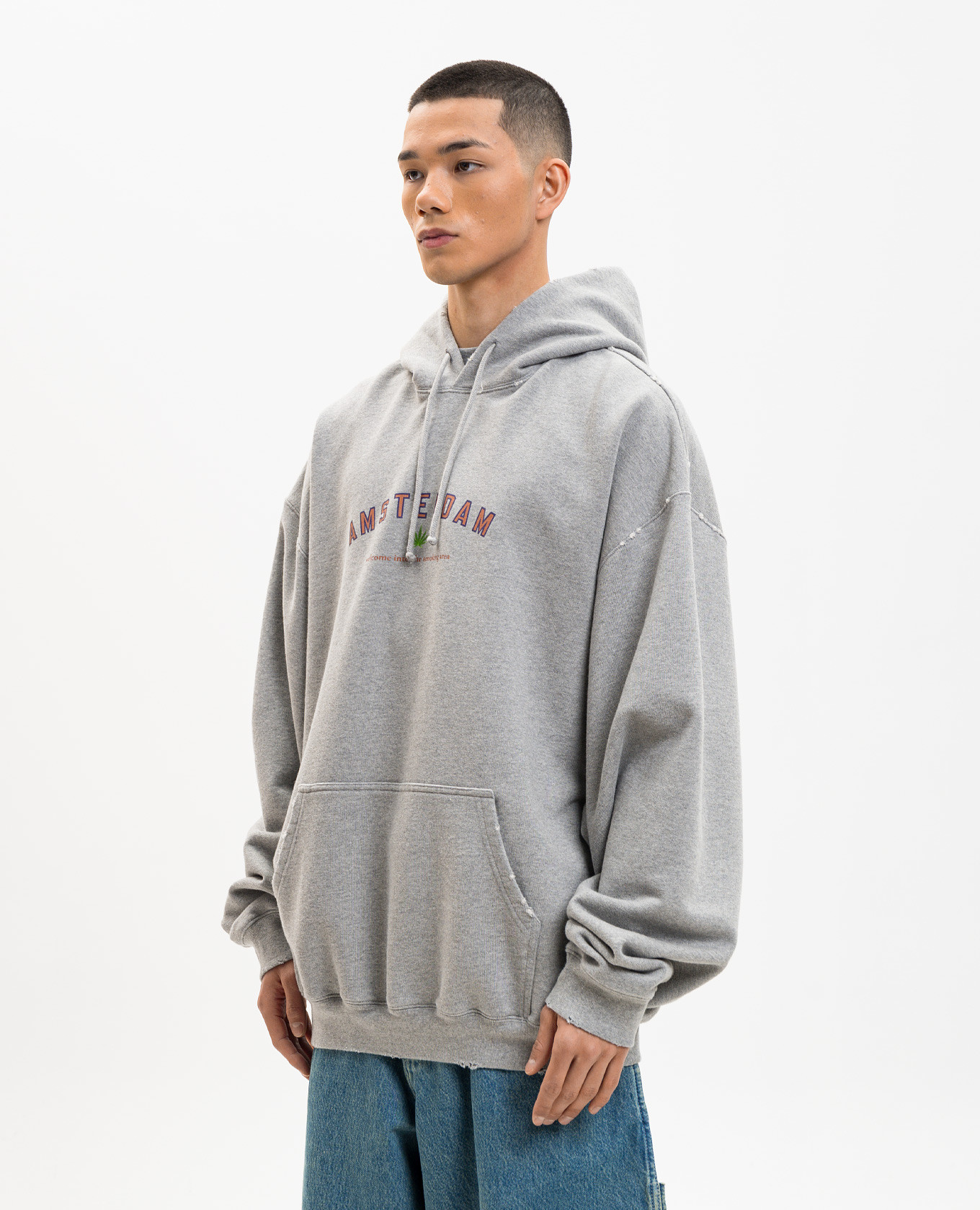 

Grey melange Amsterdam hoodie Vetements