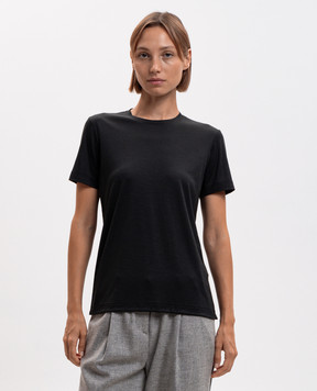 Marco Pescarolo Black wool T-shirt AMATAD54Y04
