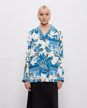 Etro White shirt with floral print WRIA010099SPSI9