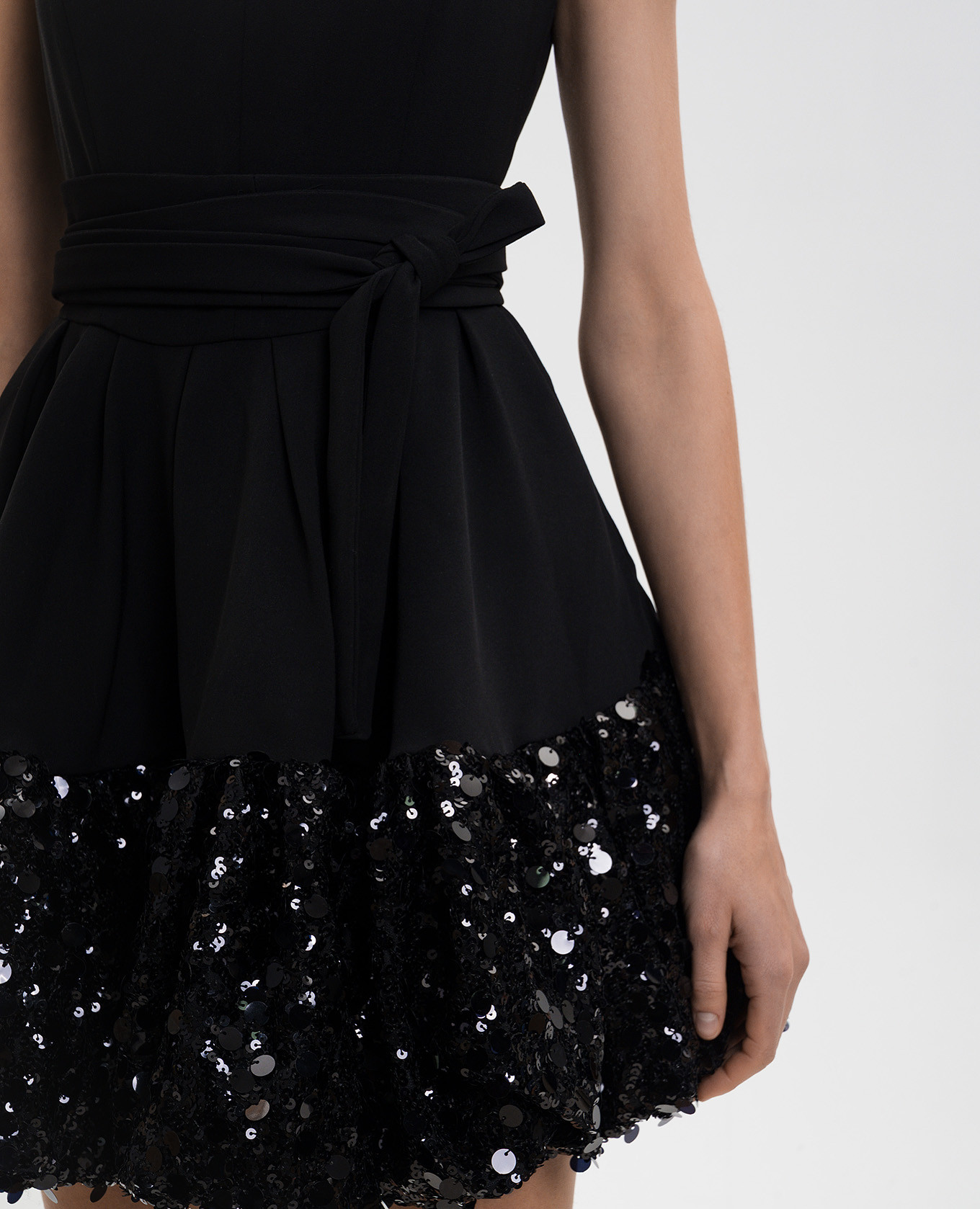 

Drina black mini dress with sequins 16Arlington