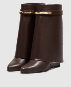 Givenchy Brown leather Shark Pinch boots BE605LE1J7