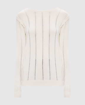 Ann Demeulemeester Nese ivory cashmere jumper B0014316KN085
