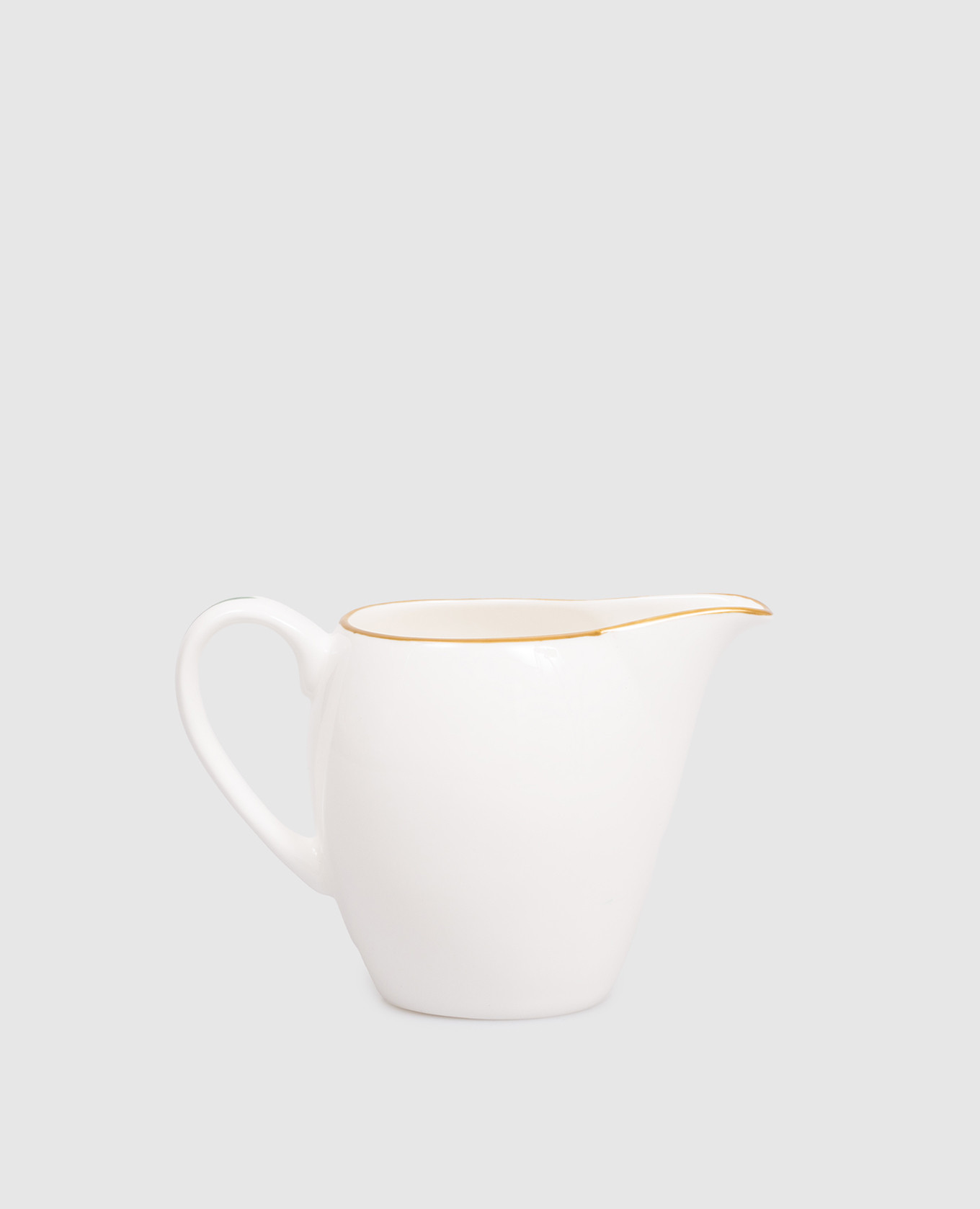 

White porcelain milk jug Striche Verdi e Oro Geminiano Cozzi 1765