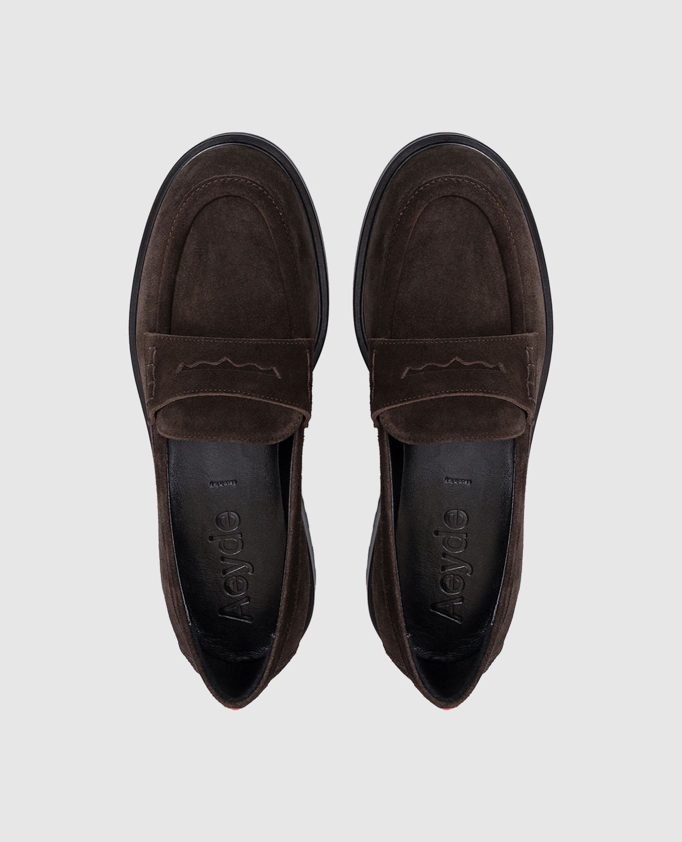 Brown suede loafers Leon Aeyde 4