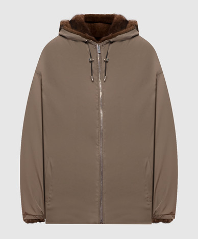 Manteau de vison réversible