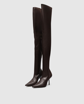 Le Silla Brown over-the-knee boots 4235C080BMPPFAK