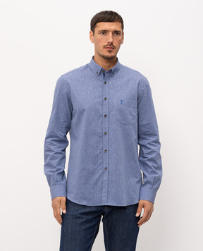 Florentino Blue shirt with linen 126728614804