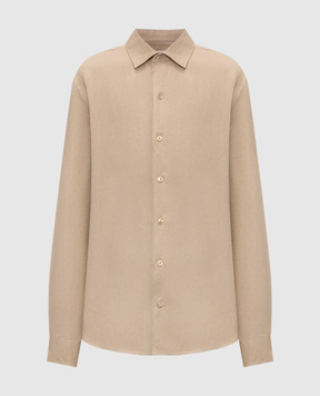 Agnona Beige linen shirt TD07U1YU3049