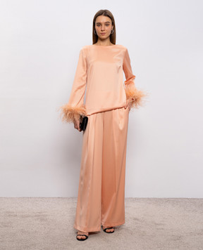 Twinset Pink straight-leg pants 261TP2391