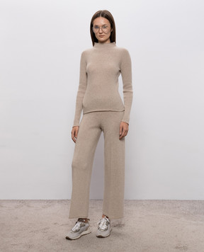 Twinset Beige pants with lurex 262TT3072